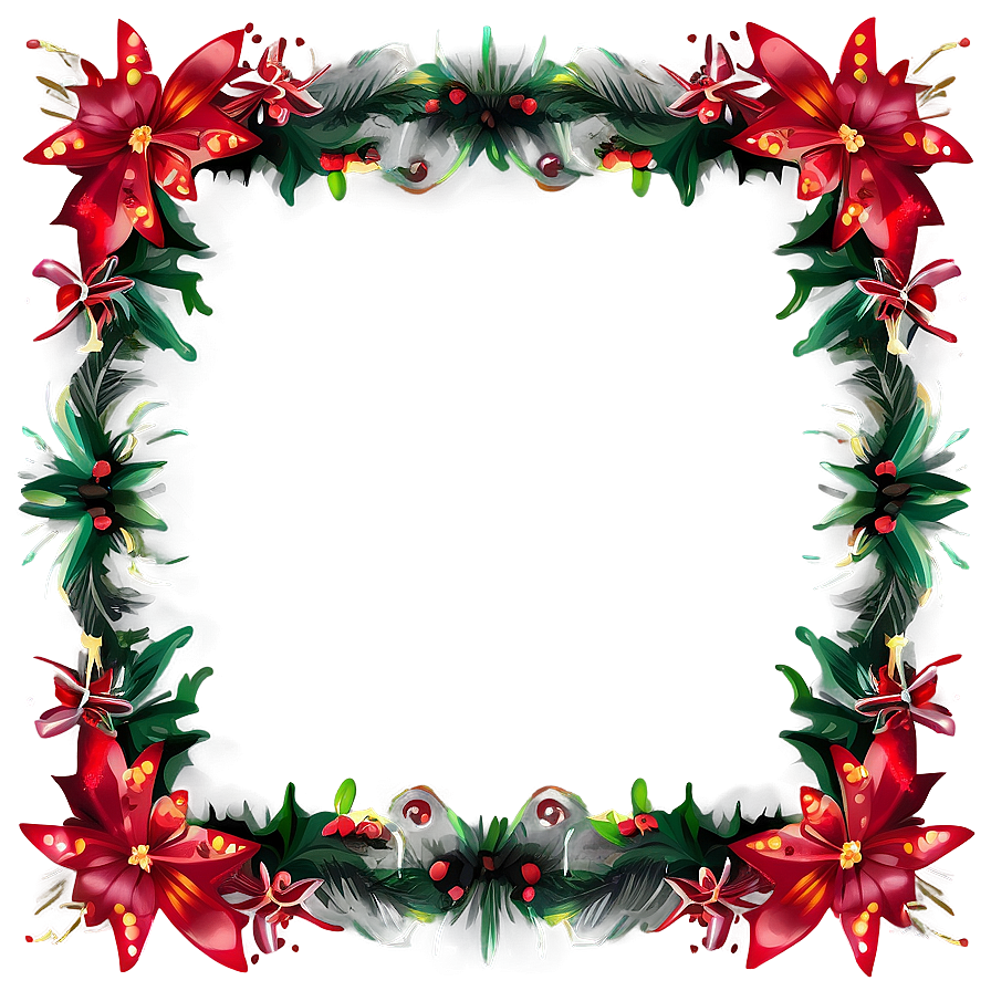 Festive Holiday Frame Png 05252024 PNG Image