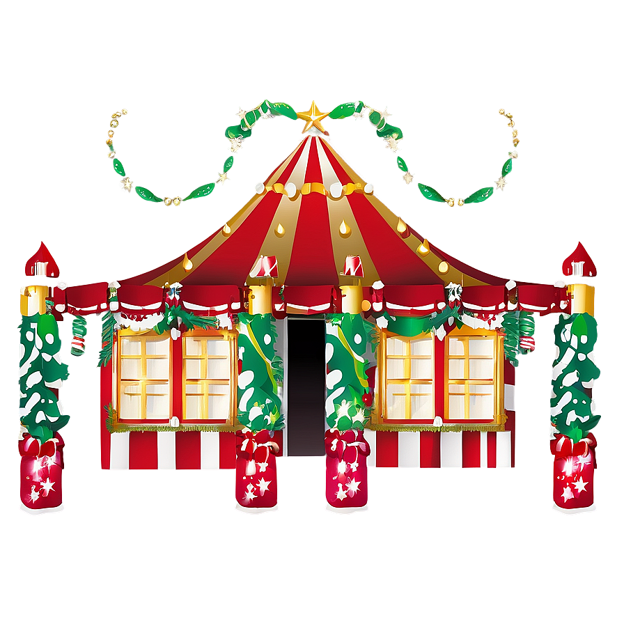 Festive Holiday Marquee Png Cmr17 PNG Image