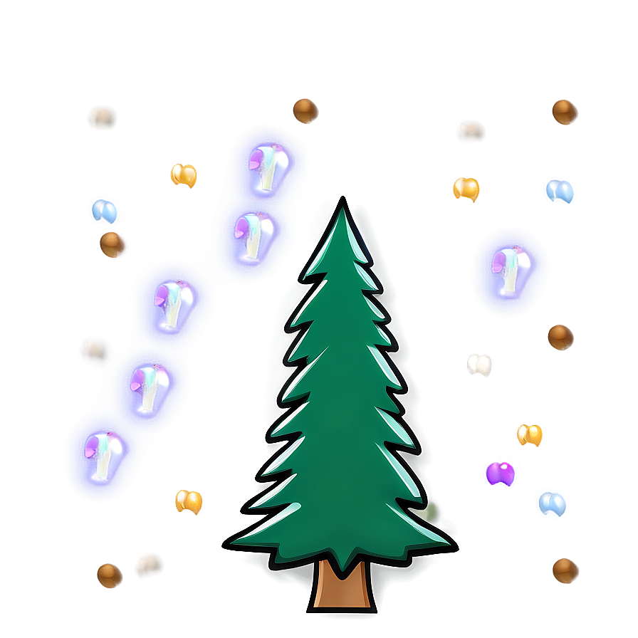 Festive Holiday Scene Drawing Png Vof28 PNG Image