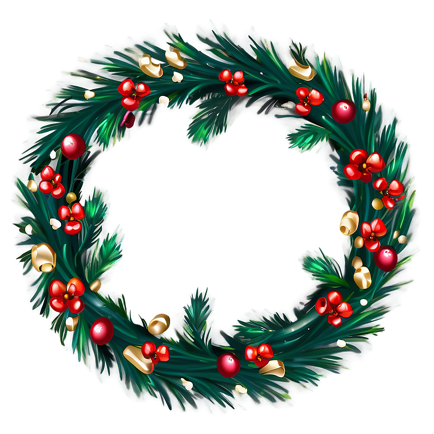 Festive Holiday Wreaths Png 42 PNG Image