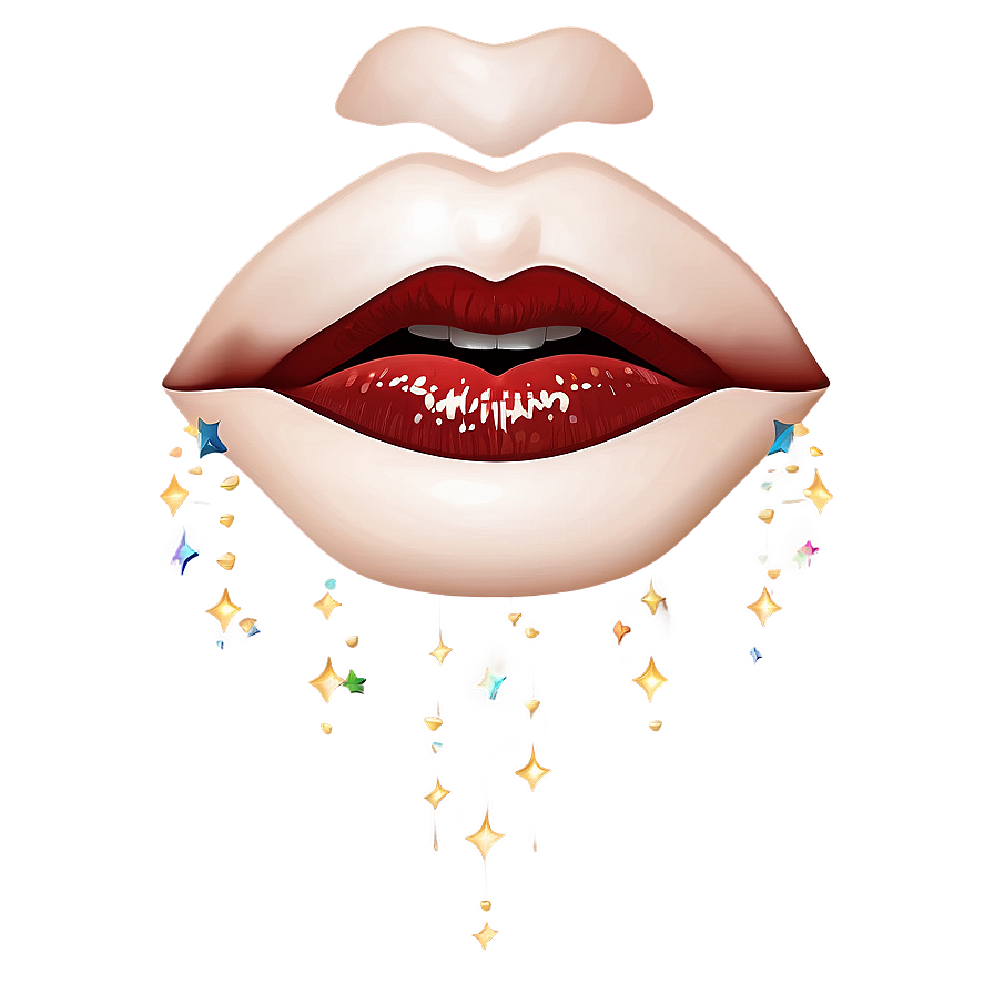 Festive Kissy Lips Png 35 PNG Image