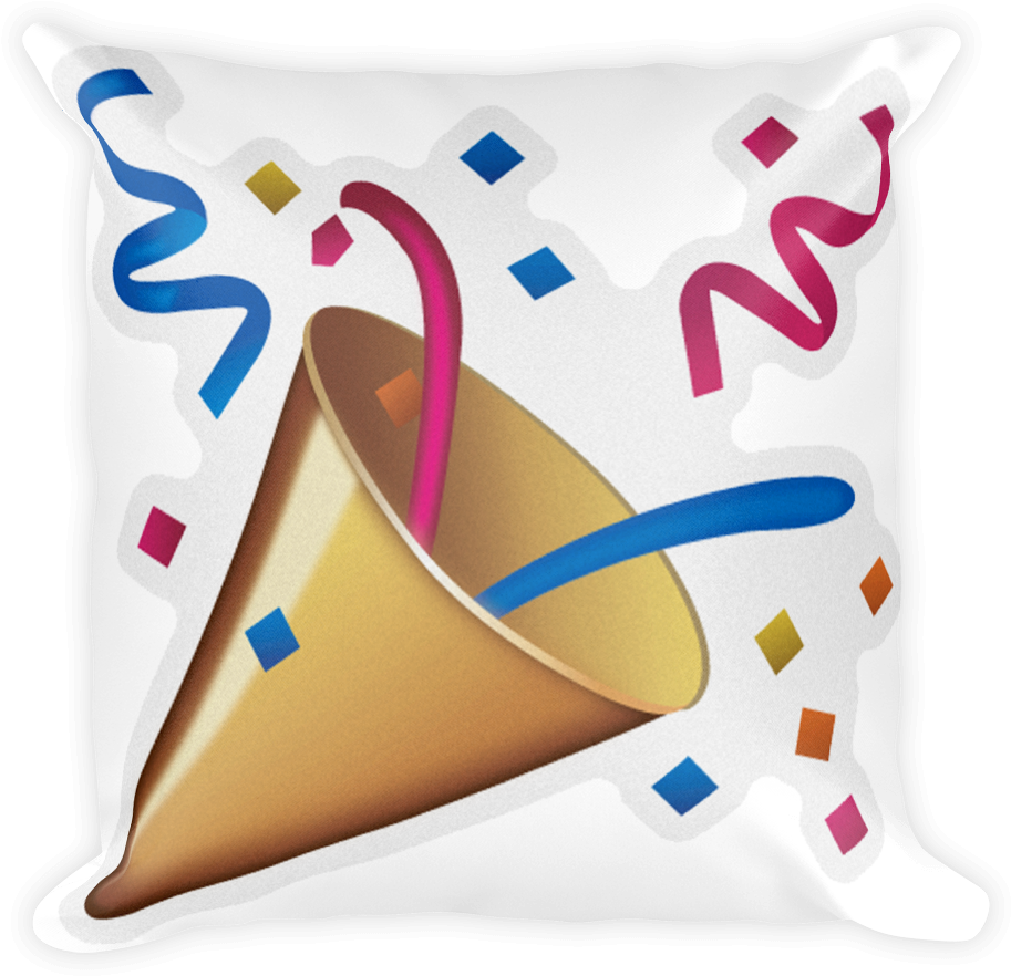 Festive Party Hat Pillow Design PNG Image