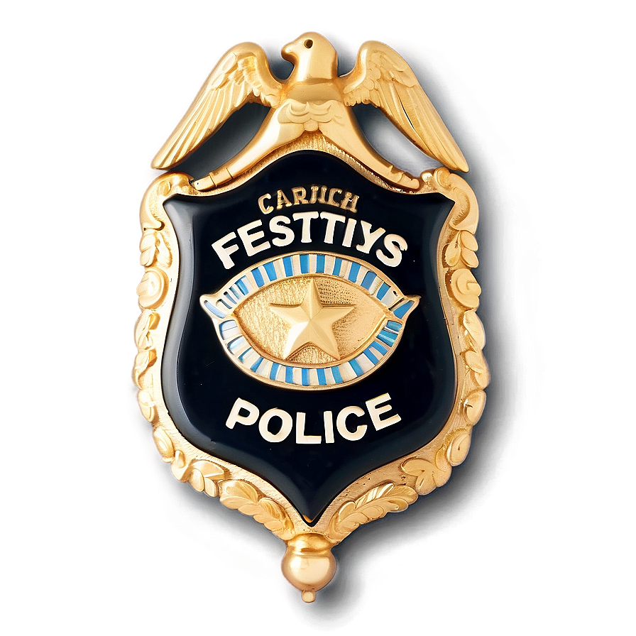 Festive Police Badge Png Cgh56 PNG Image