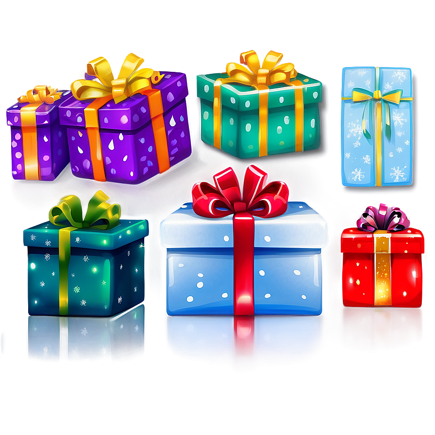 Festive Presents Collection Png Yeq PNG Image