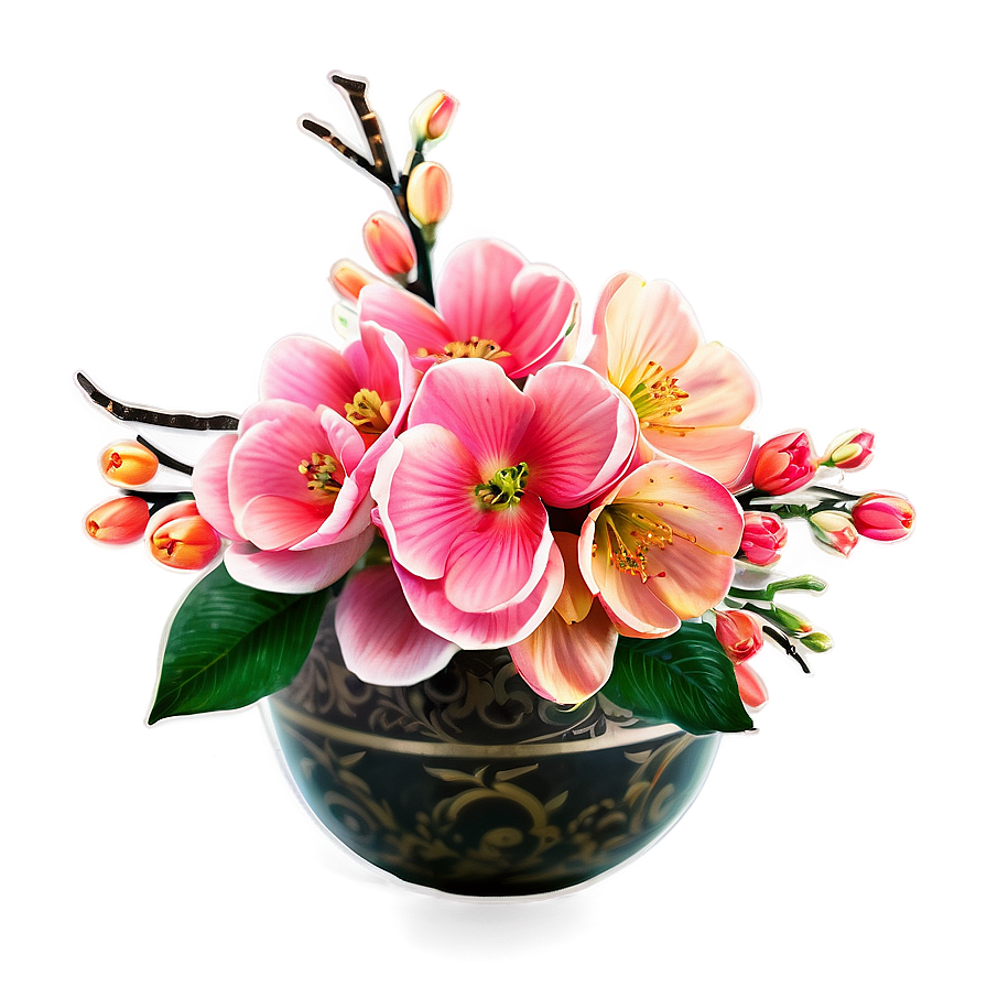 Festive Quince Arrangement Png 06262024 PNG Image