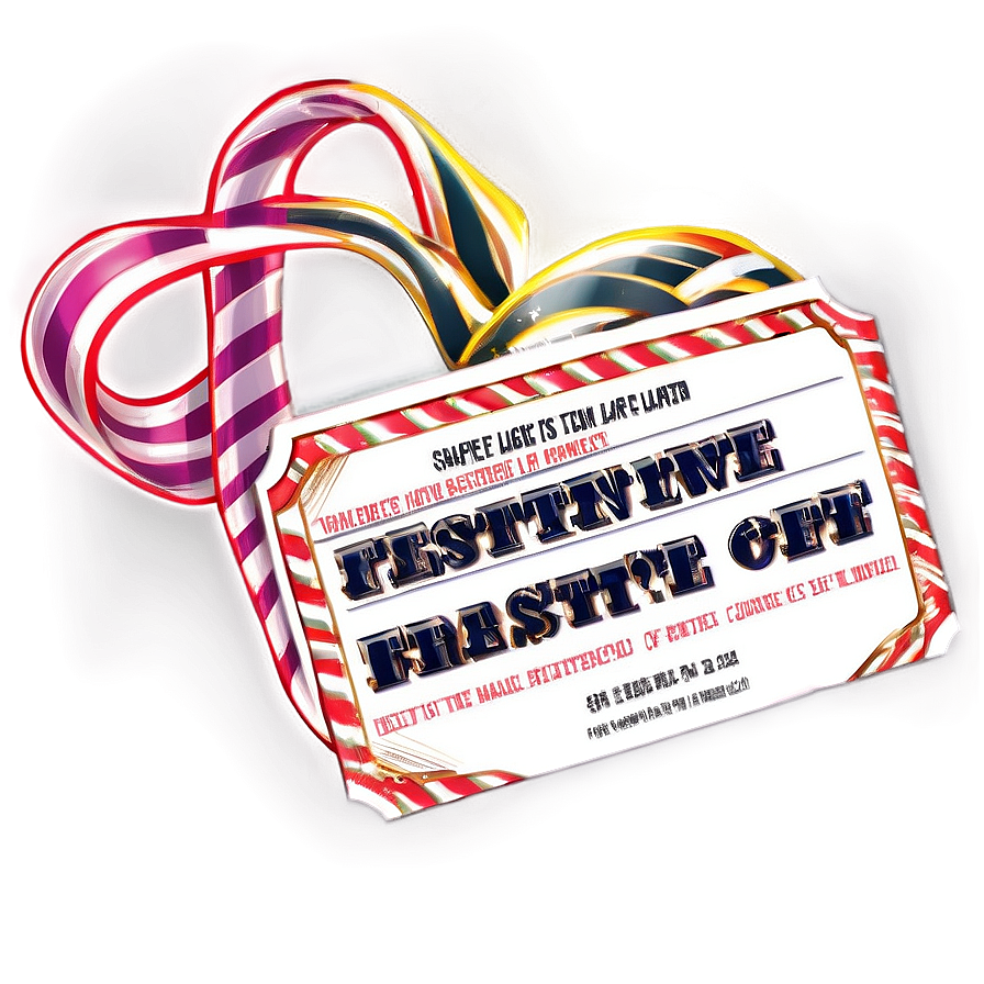 Festive Raffle Ticket Png Tjm70 PNG Image