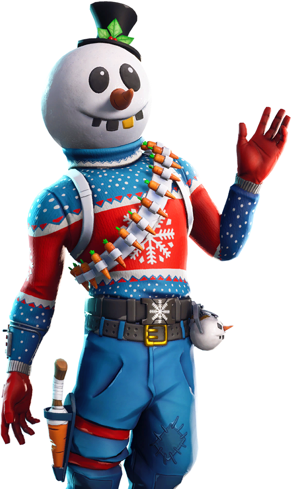 Festive Soldier Snowman Character PNG Image