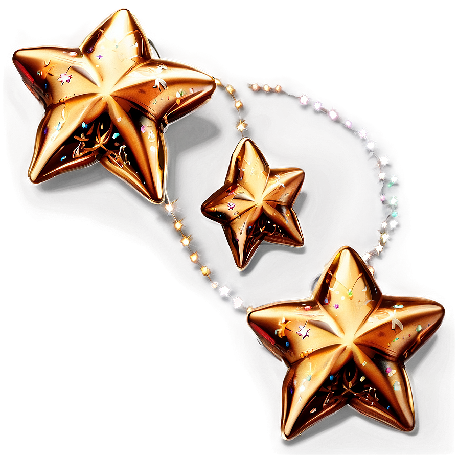 Festive Sparkle Stars Png Sxa PNG Image