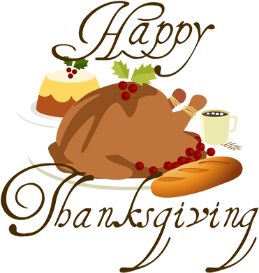 Festive Thanksgiving Greeting PNG Image