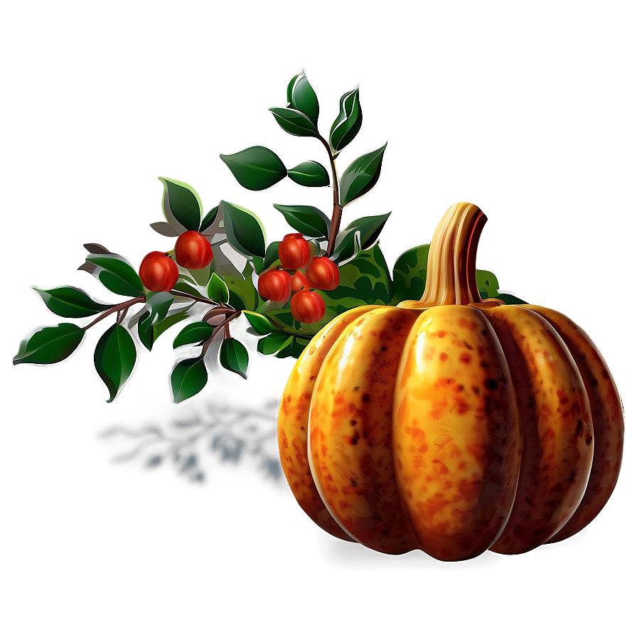 Festive Thanksgiving Pumpkin Png Ghw PNG Image