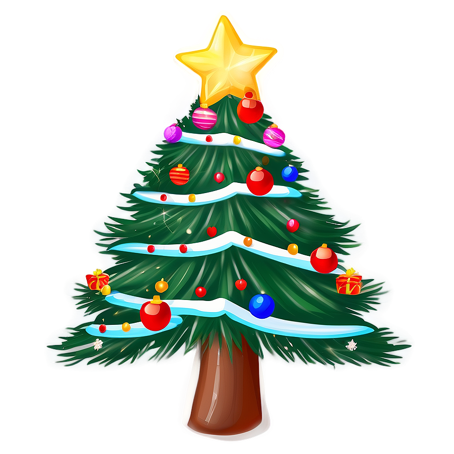 Festive Tree Drawing Png Reo20 PNG Image