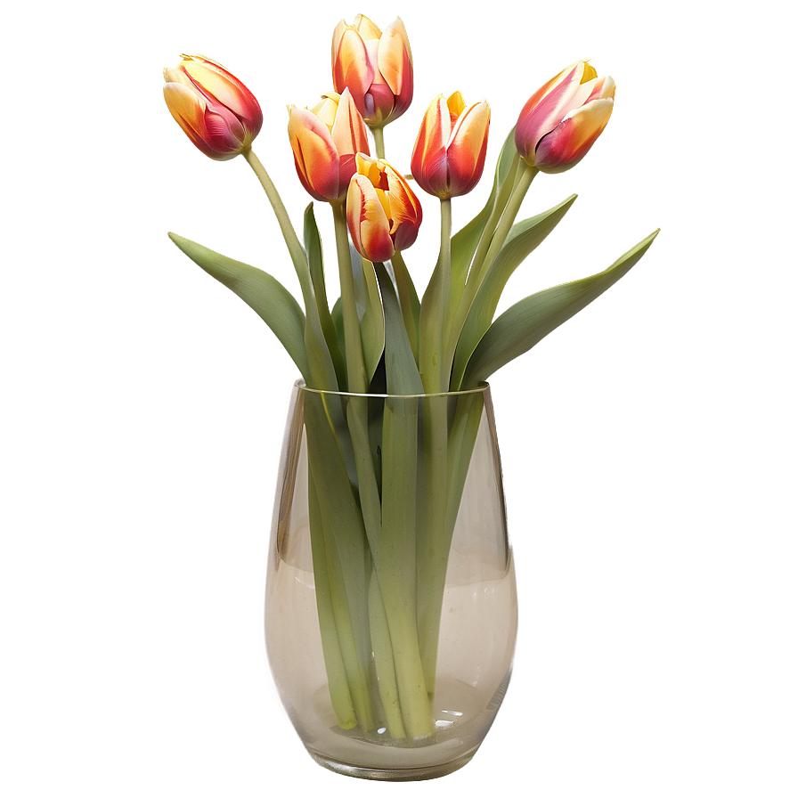 Festive Tulips Arrangement Png 05242024 PNG Image