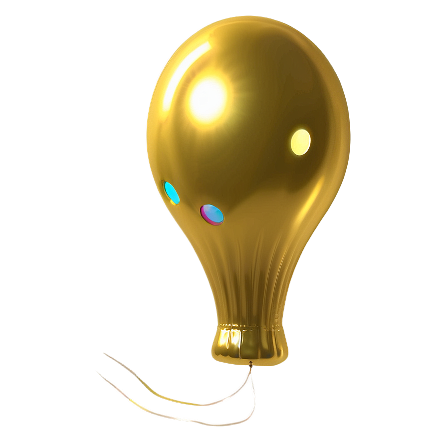 Festive Yellow Balloon Png Iji PNG Image