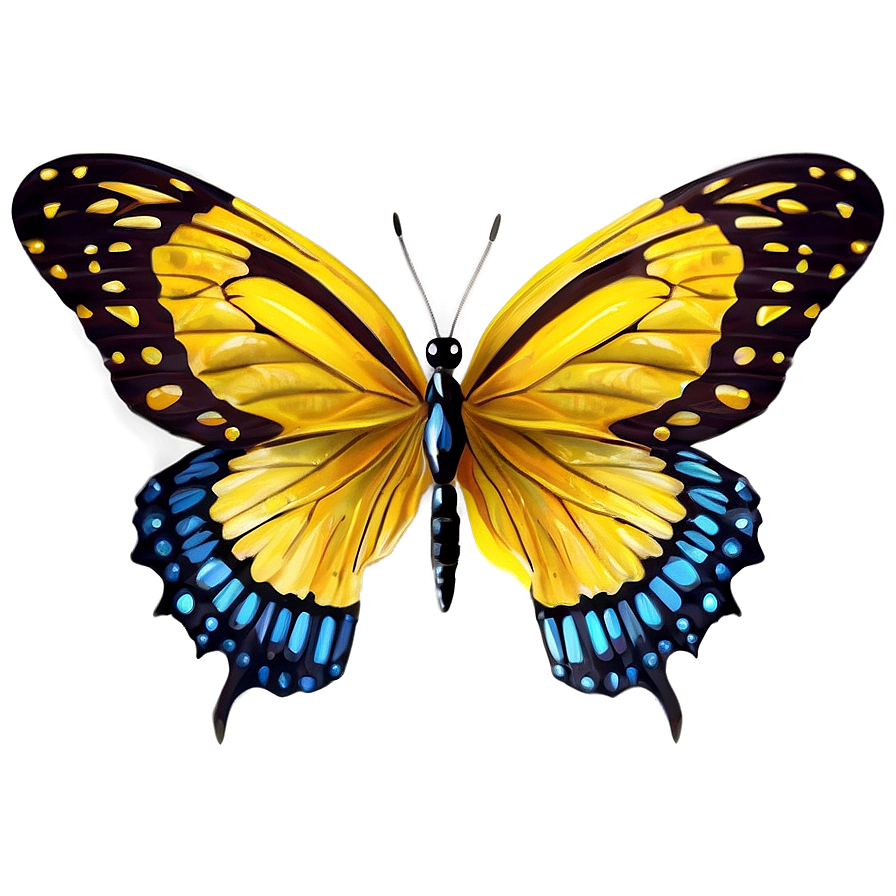 Festive Yellow Butterfly Png 99 PNG Image