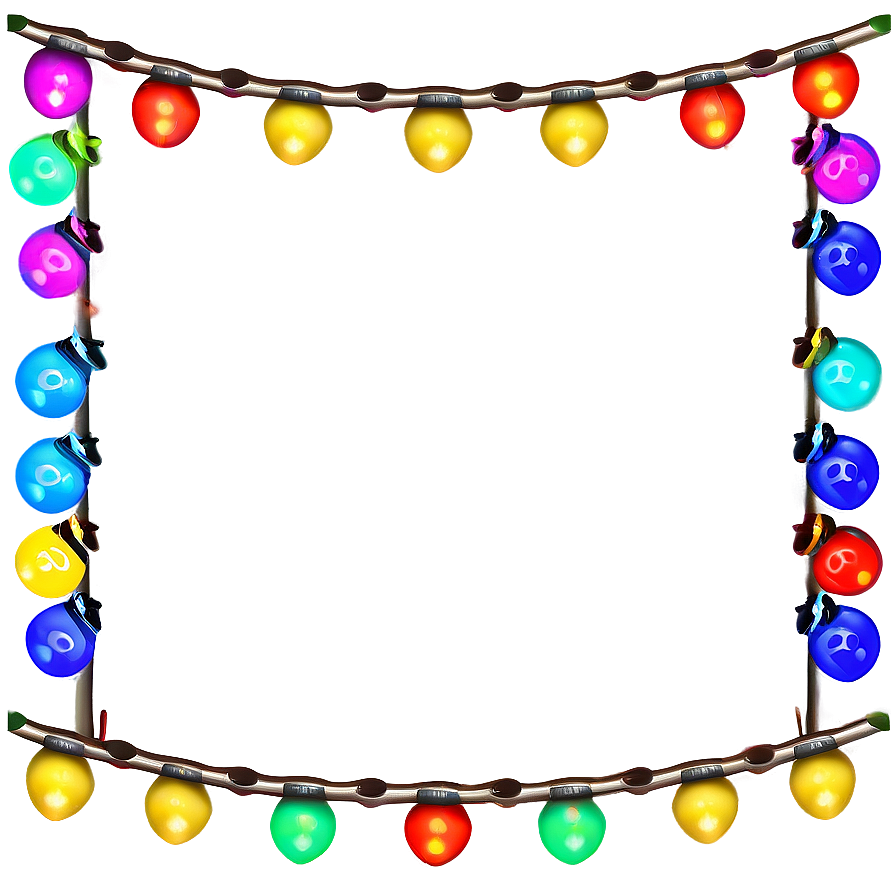 Festoon Cartoon Christmas Lights Png Hcq8 PNG Image