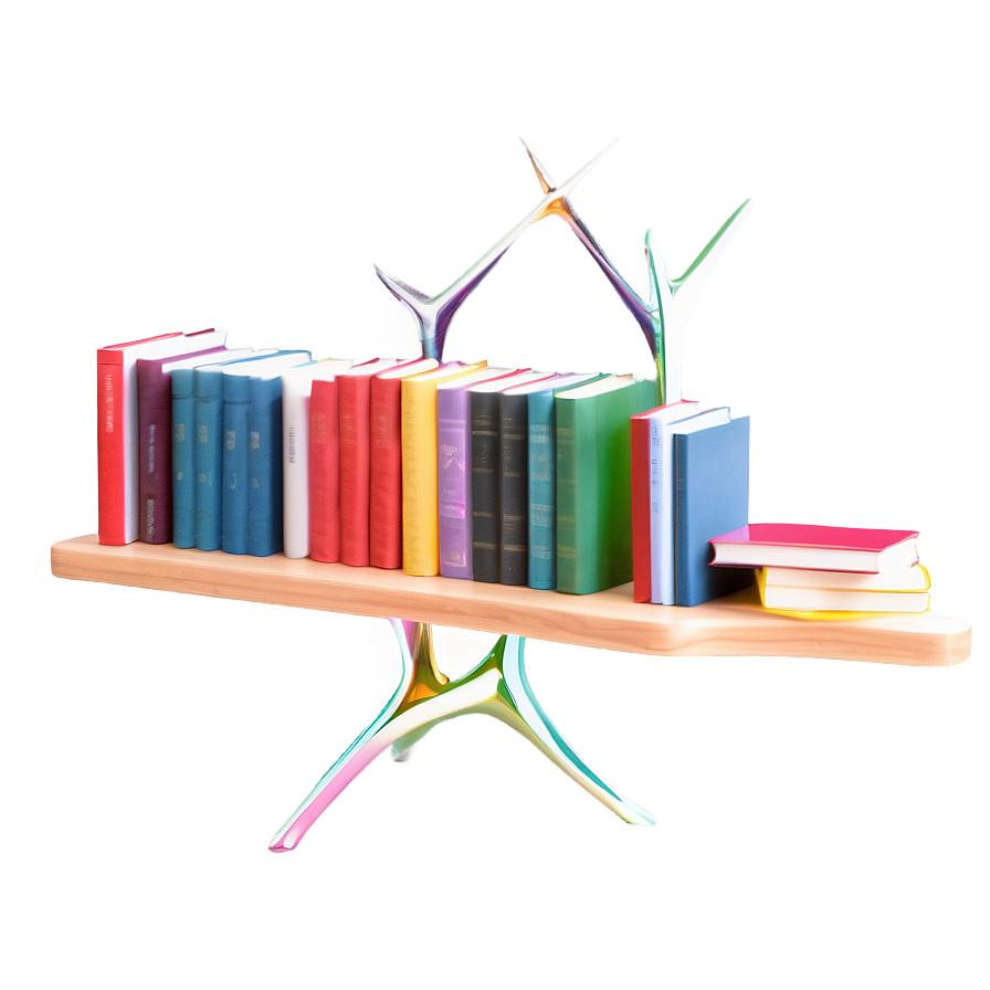 Fiction Books On Shelf Png Btv PNG Image