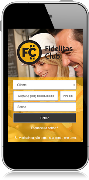 Fidelitas Club Mobile Login Screen PNG Image