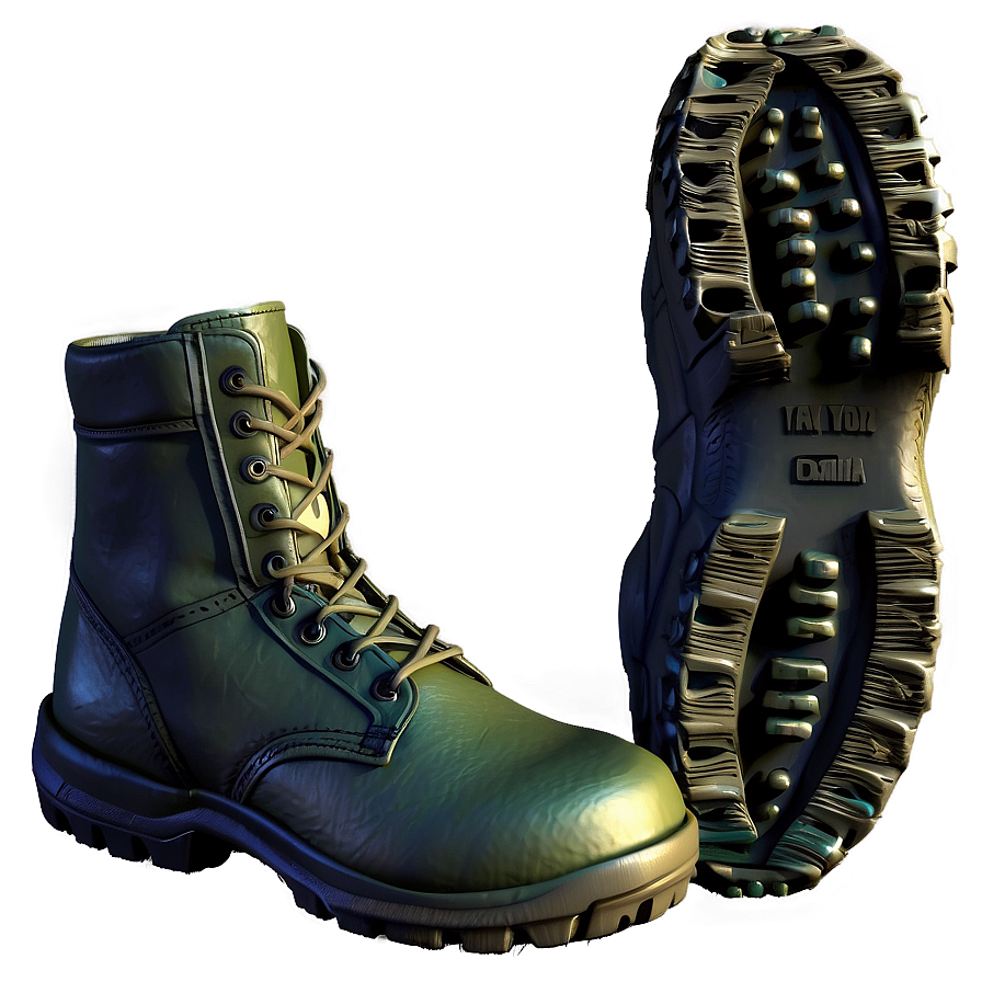 Field-ready Soldier Boots Png 06292024 PNG Image