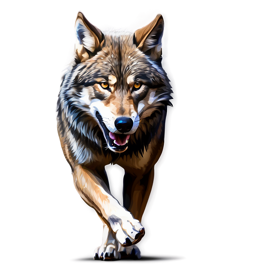 Fierce Alpha Wolf Drawing Png Gxs PNG Image