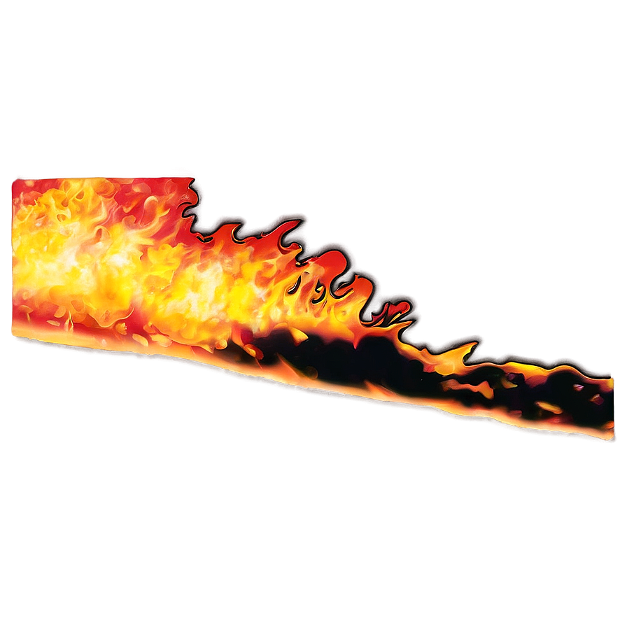 Fierce Fire Border Png 31 PNG Image