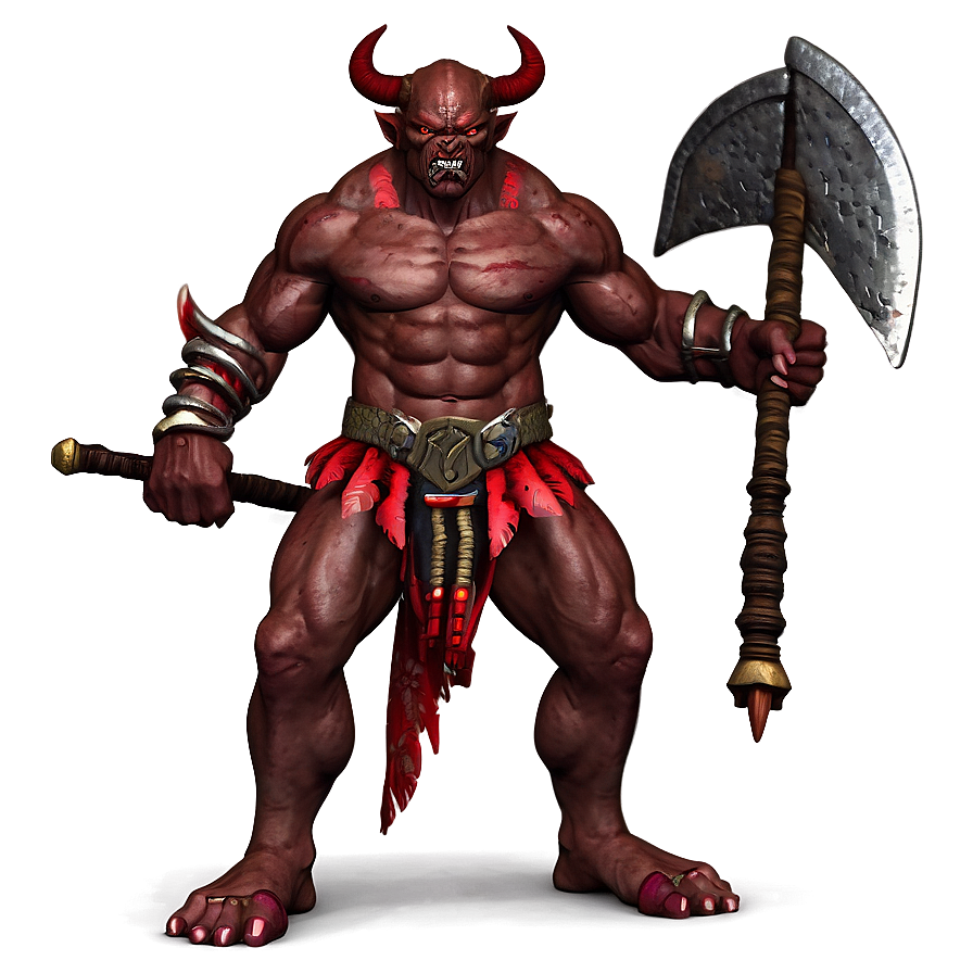 Fierce Oni Warrior Png 06122024 PNG Image