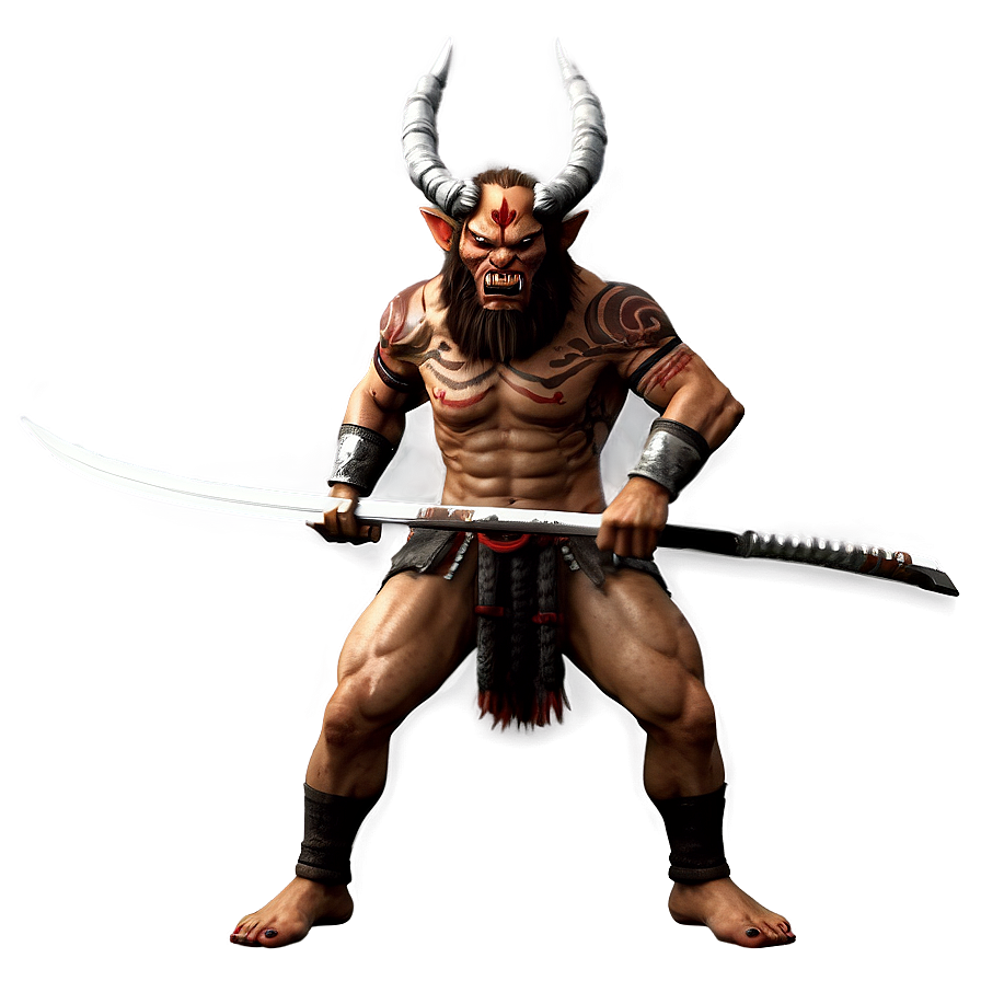 Fierce Oni Warrior Png Kfx56 PNG Image