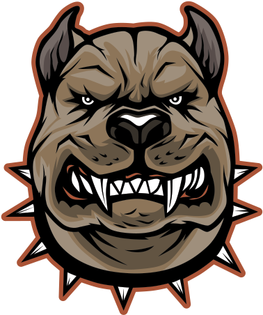 Fierce Pitbull Graphic PNG Image