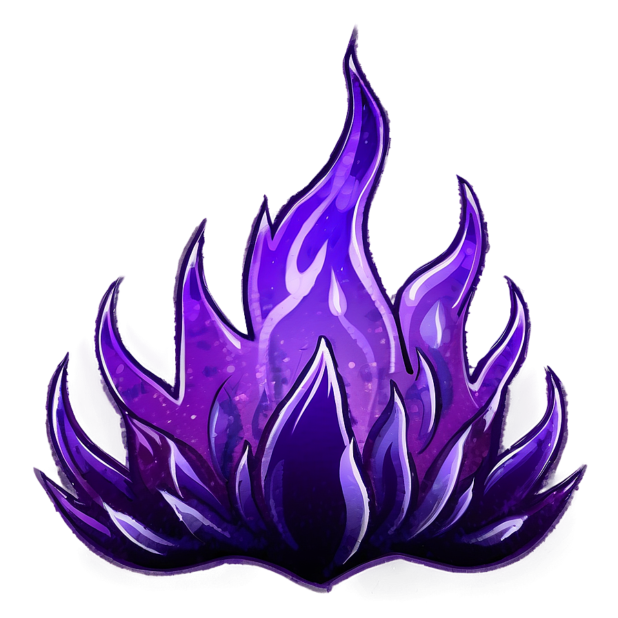 Fierce Purple Flame Png Wow95 PNG Image