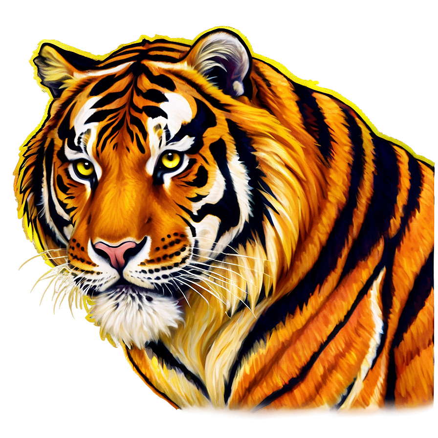 Fierce Tiger Sticker Png 40 PNG Image