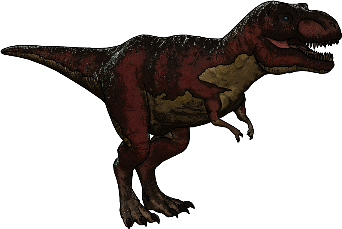 Fierce_ Tyrannosaurus_ Rex_ Illustration PNG Image