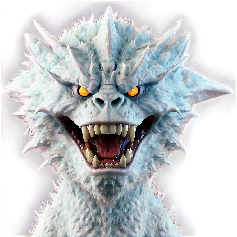 Fierce White Monster Png Aow71 PNG Image