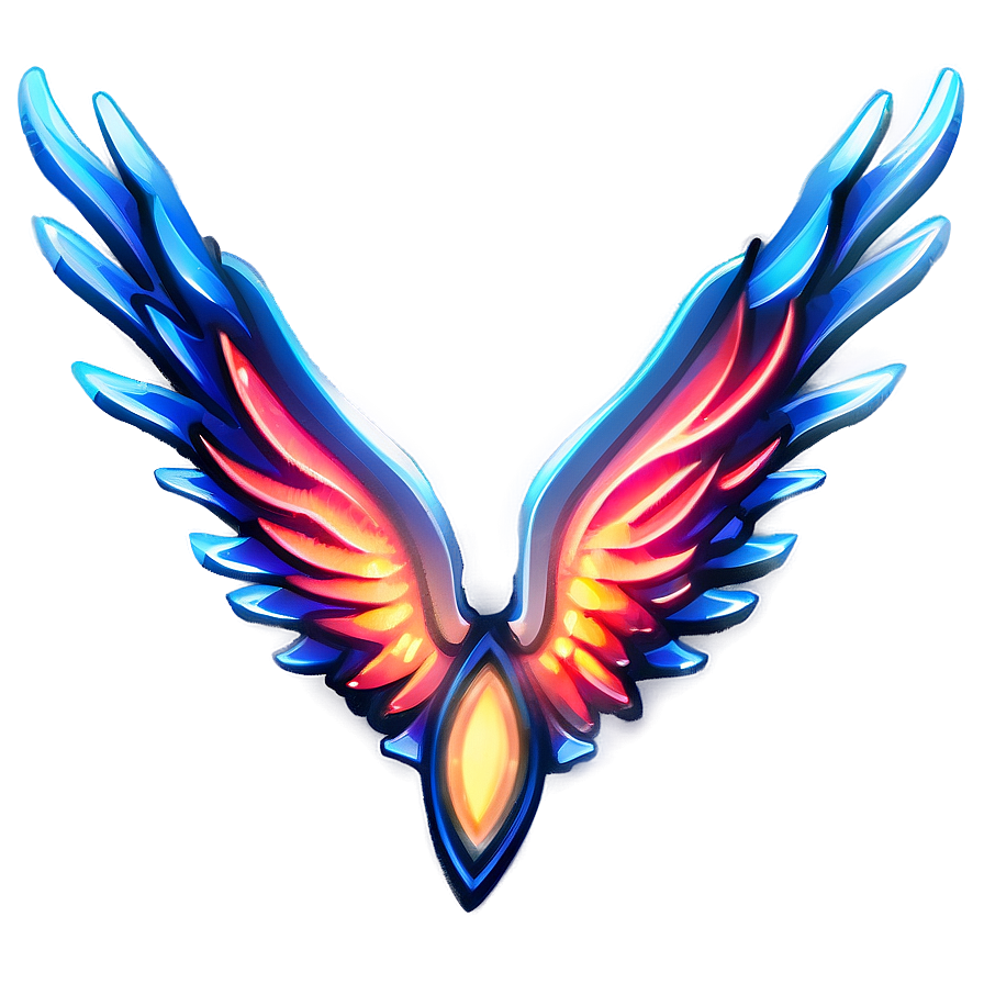 Fiery Angel Wings Icon Png Dru PNG Image