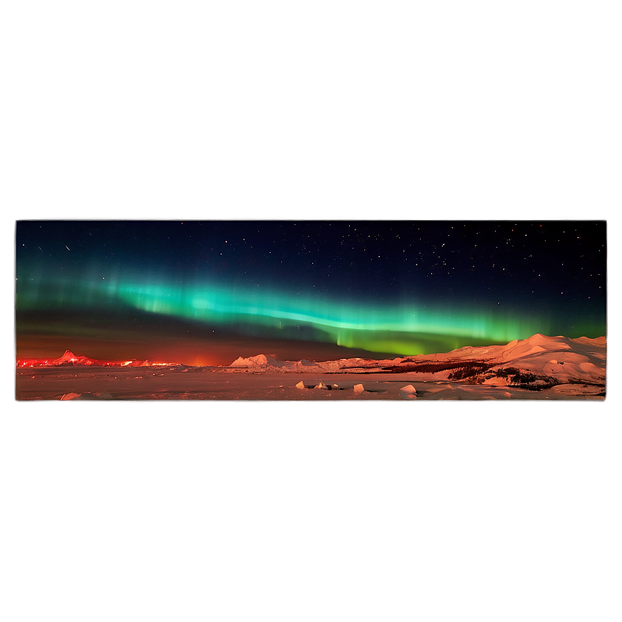 Fiery Aurora Borealis Sky Png 06242024 PNG Image