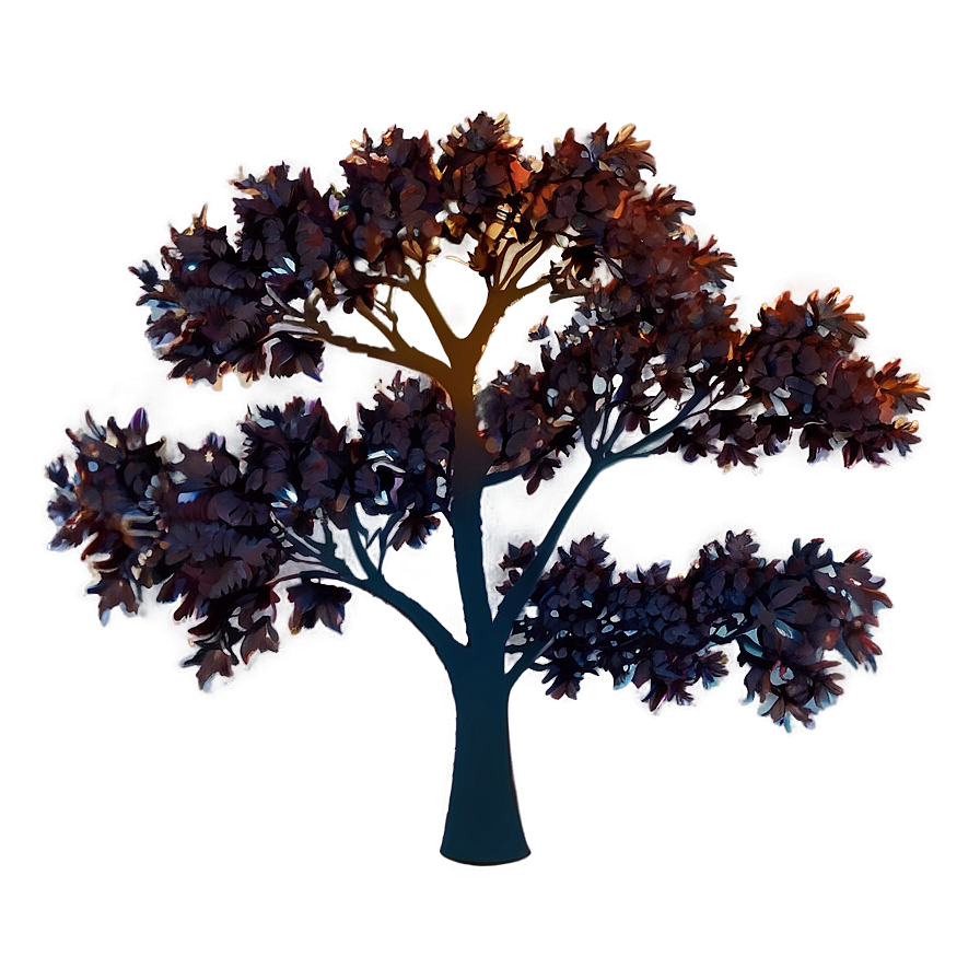 Fiery Autumn Tree Png Dug PNG Image