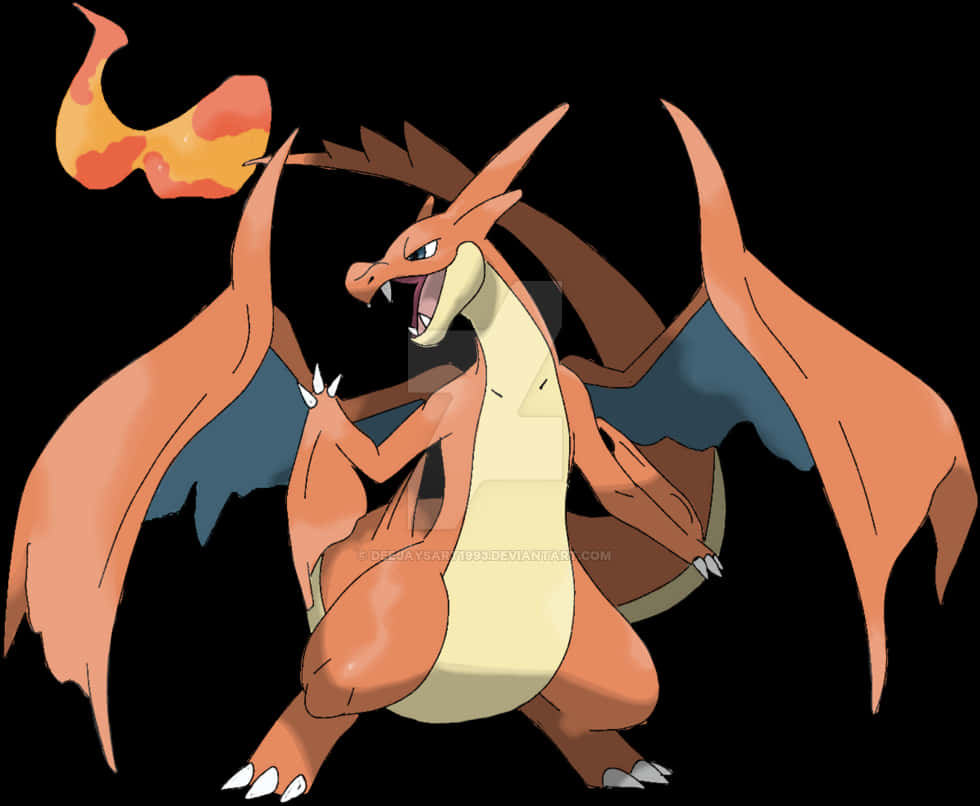 Fiery_ Charizard_ Pokemon PNG Image