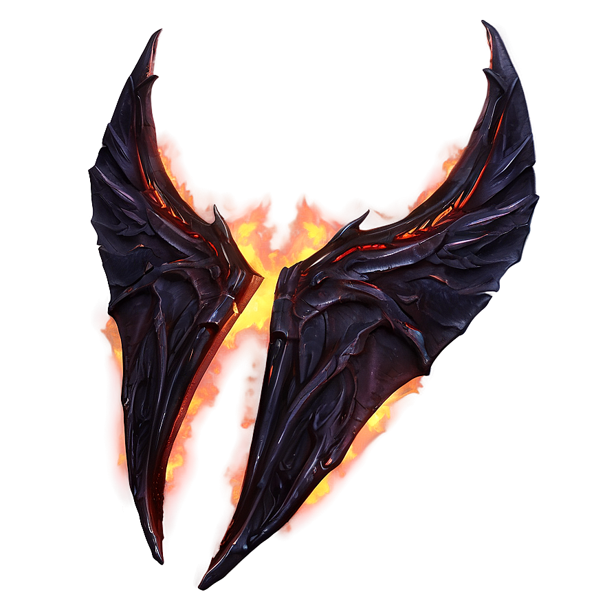 Fiery Demon Wings Png Bbw PNG Image