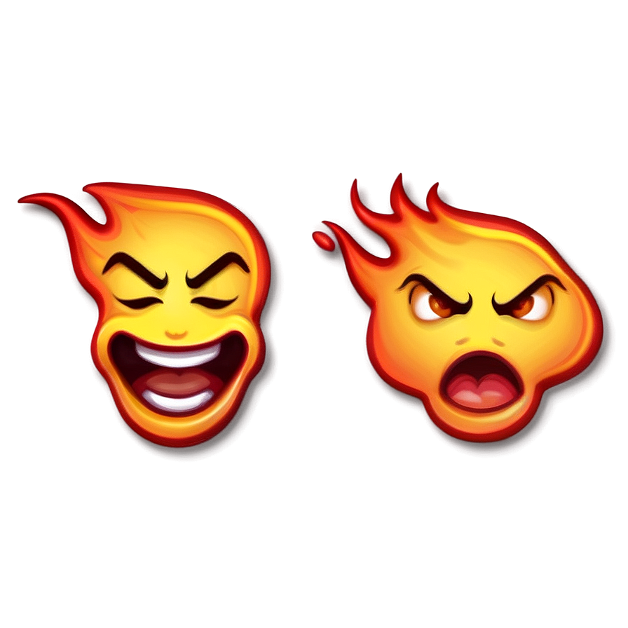 Fiery Emoji Expression Png 53 PNG Image