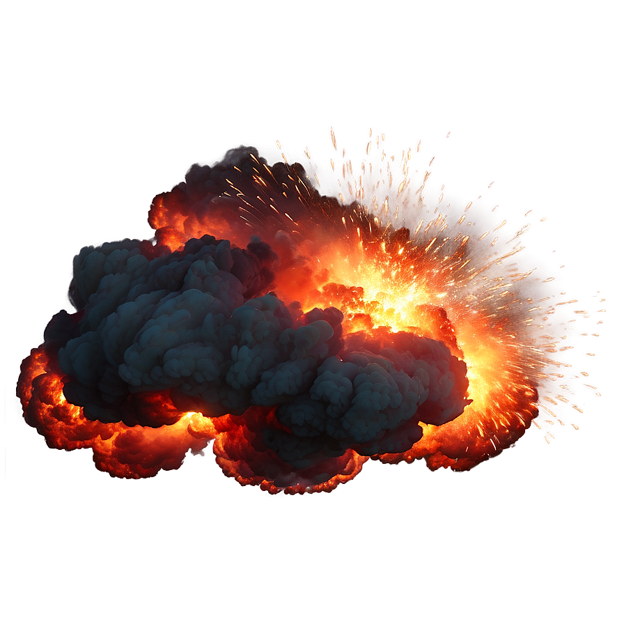 Fiery Explosion Overlay Png Obb77 PNG Image