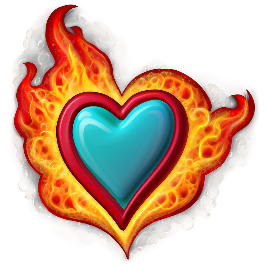 Fiery Hearts Png 41 PNG Image