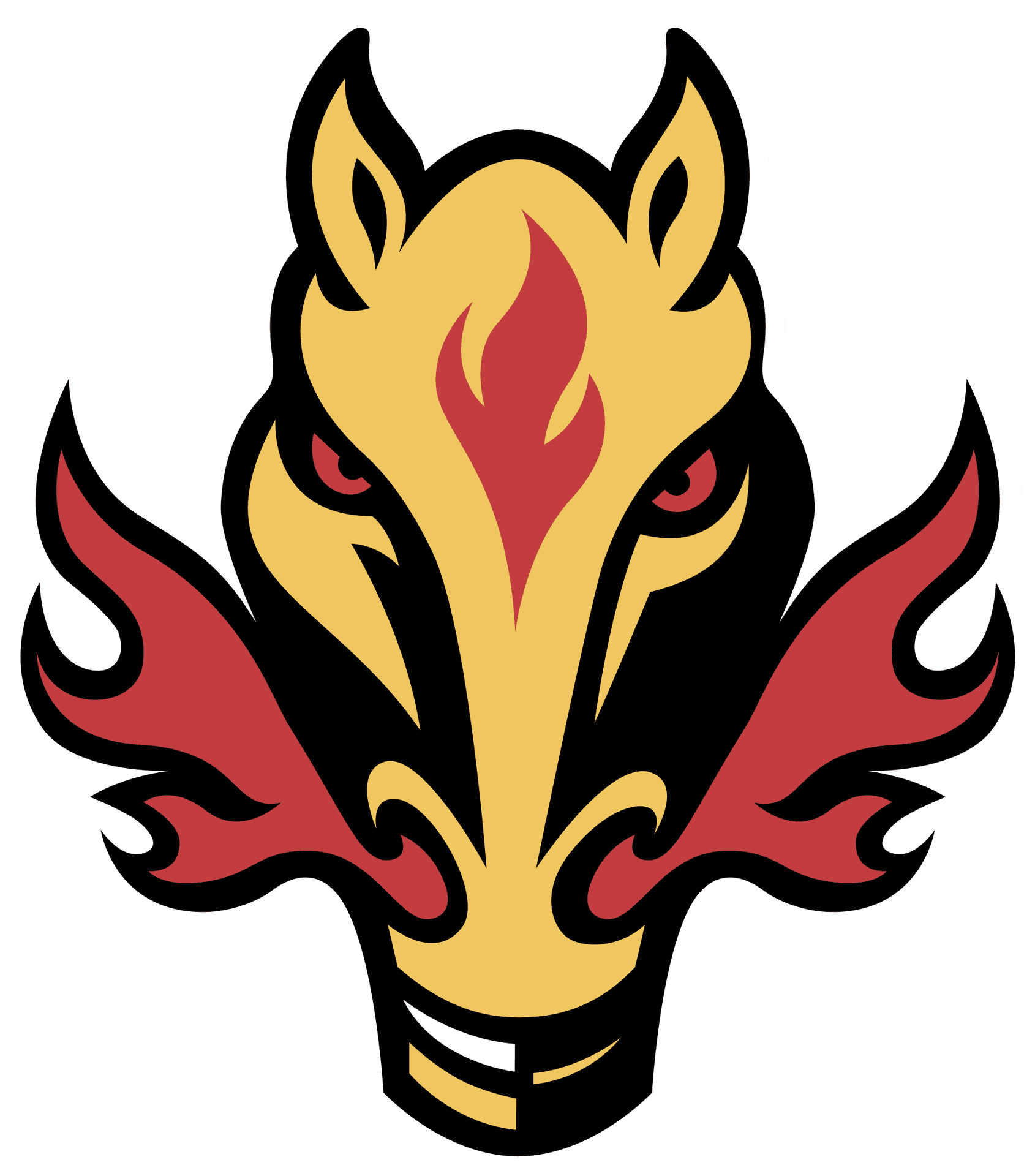 Fiery Horse Logo Graphic PNG Image