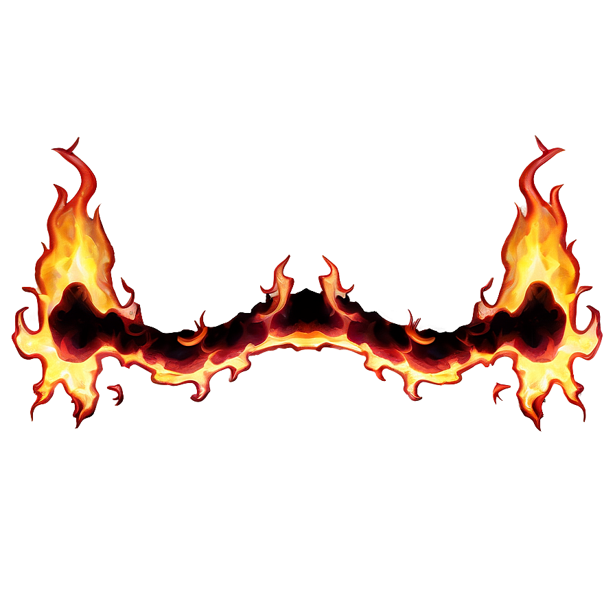 Fiery Inferno Border Png Crh53 PNG Image