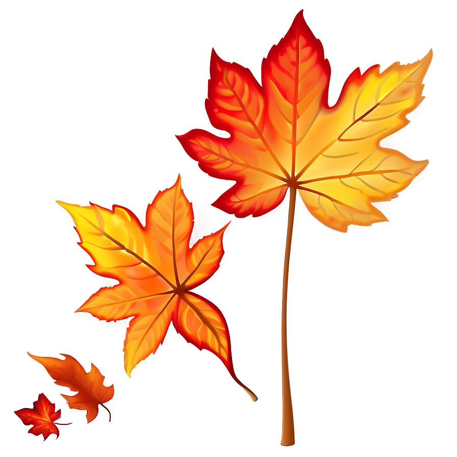 Fiery Leaves Png Boq86 PNG Image