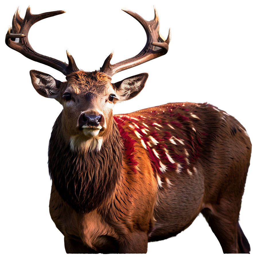 Fiery Red Deer Png Bfl46 PNG Image