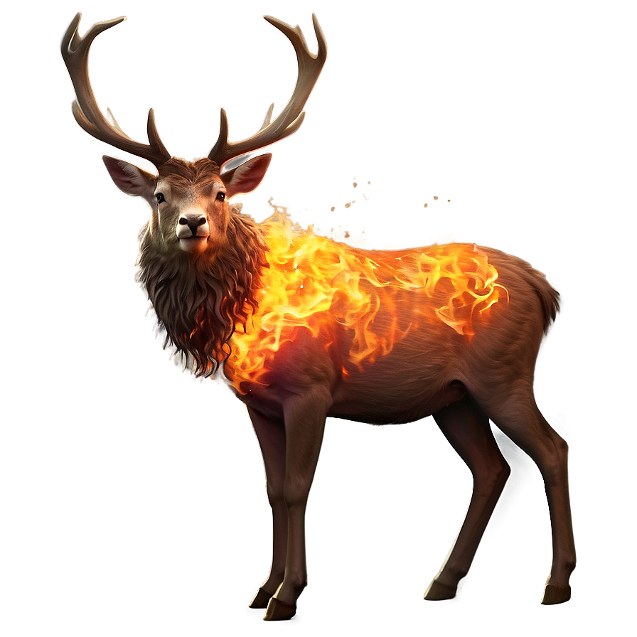 Fiery Stag Png Gdr PNG Image