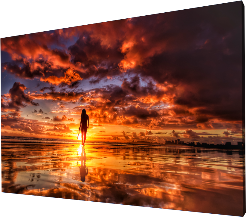 Fiery_ Sunset_ Reflections PNG Image