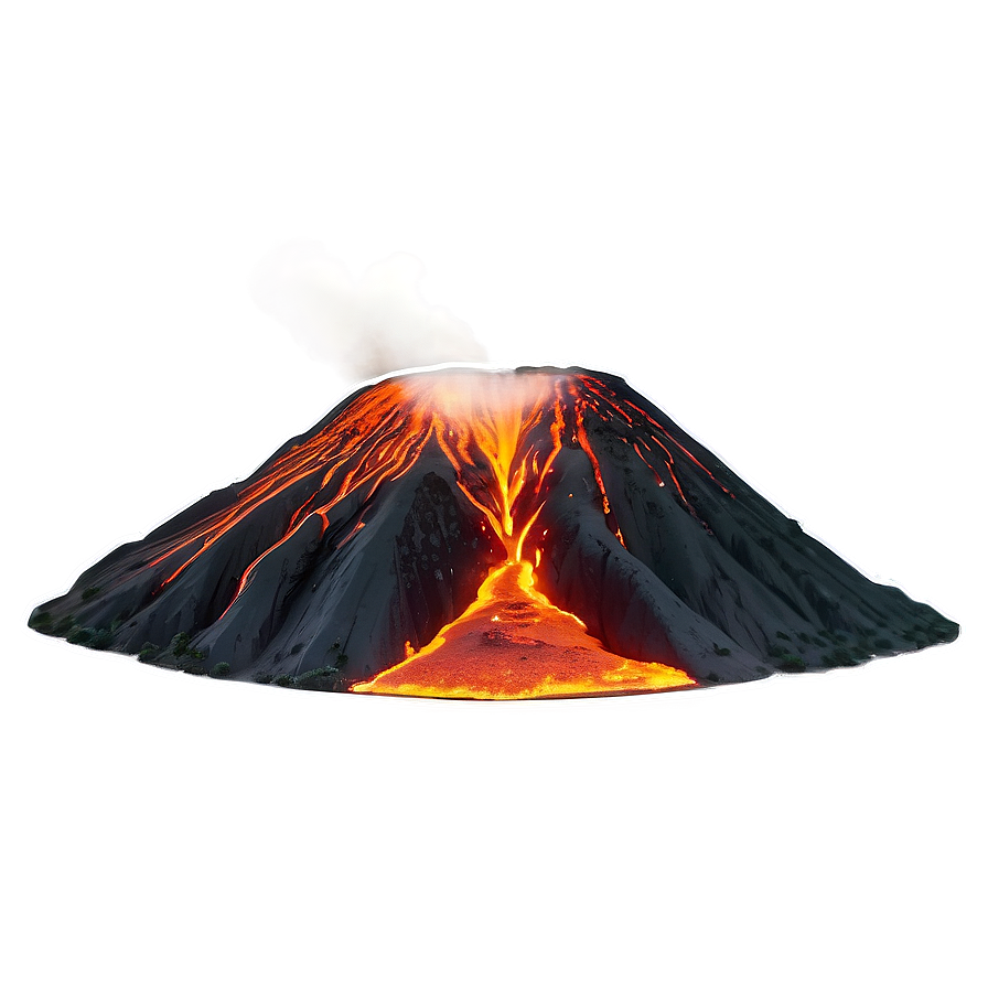 Fiery Volcano Eruption Png Swh PNG Image