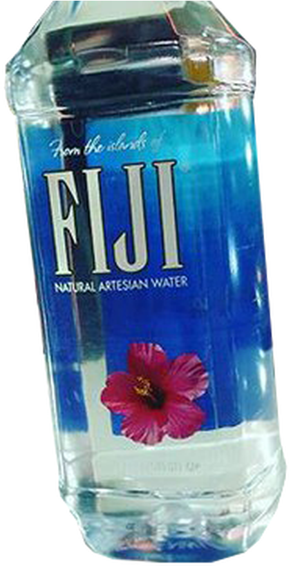 Fiji Water Bottle Branding PNG Image