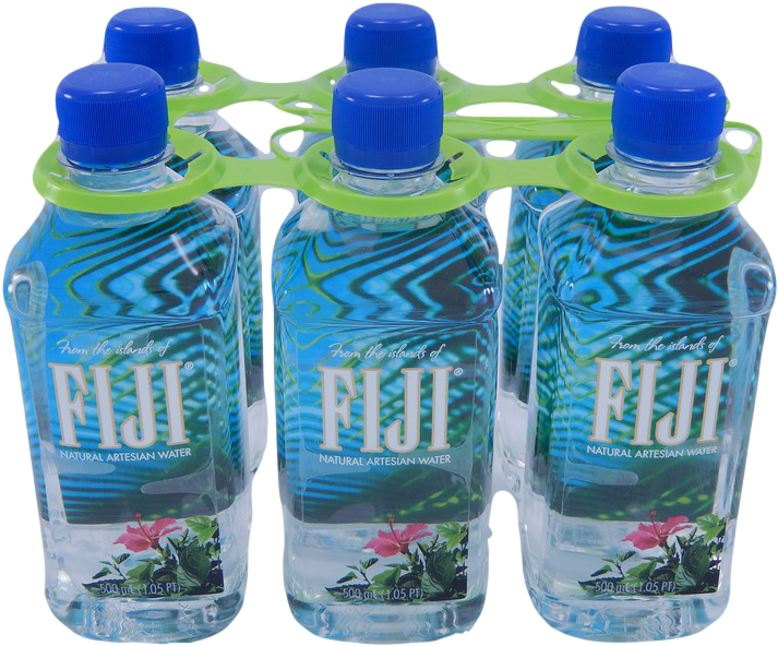 Fiji Water Bottles Pack PNG Image