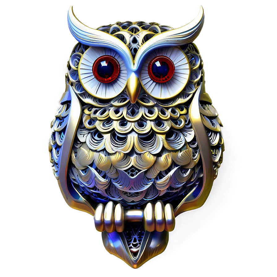 Filigree Owl Image Png Qfl PNG Image