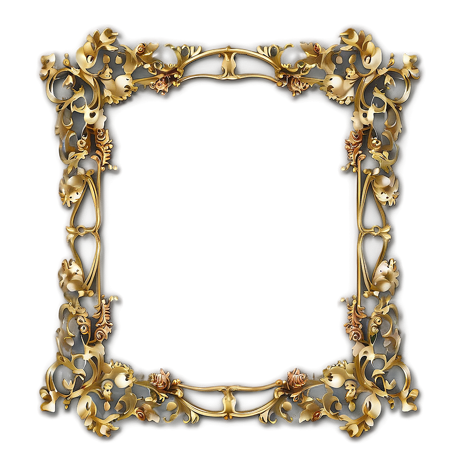 Filigree Wedding Frame Png Tyw45 PNG Image